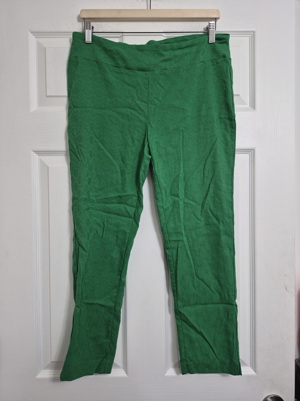 Jules & Leopold Geometric Rayon Blend Green Large